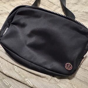 Lululemon Athletica Black Belt Bag Sleek and Minimalist